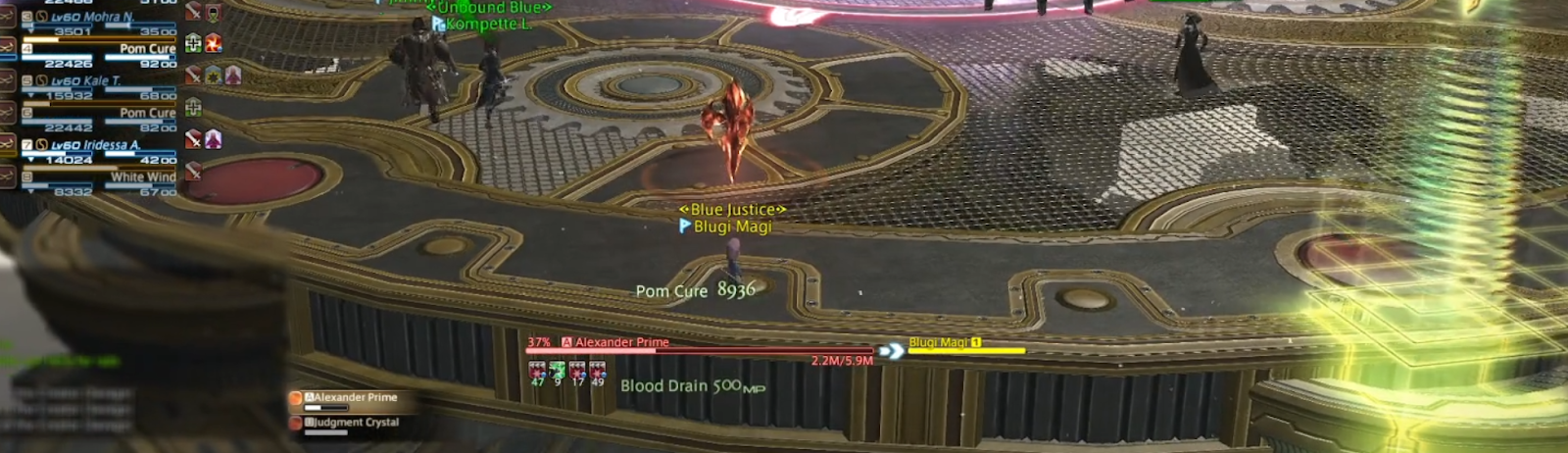 Crystal Drop Position